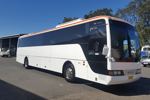 65 seat Scania coach for hire, charter and rent